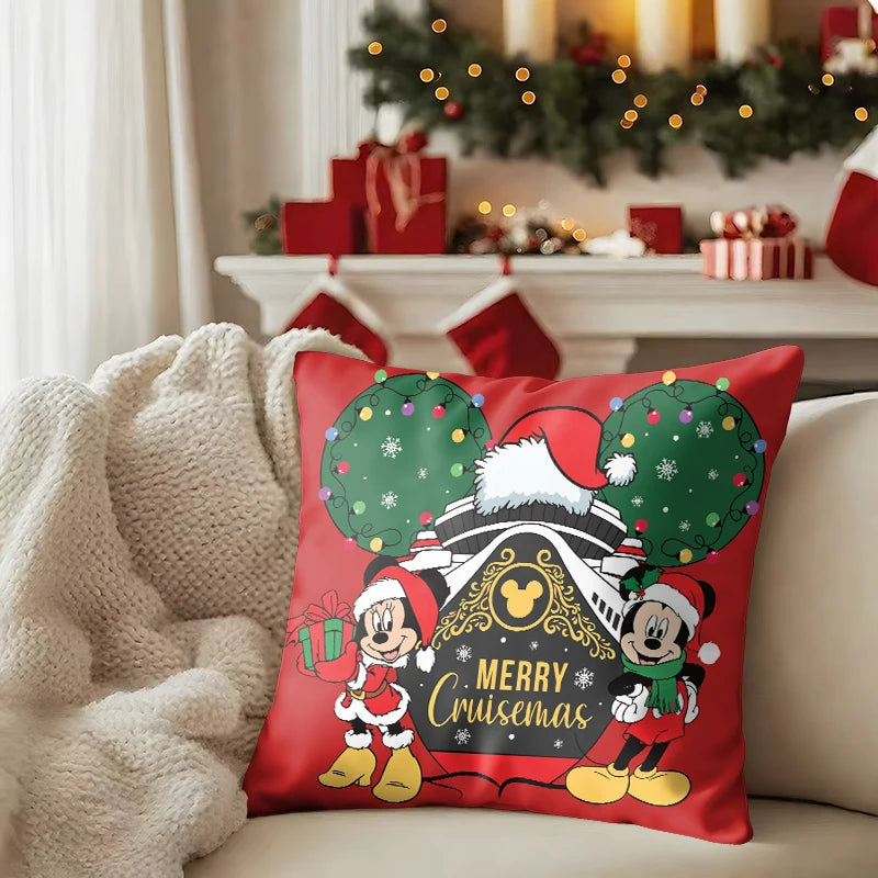 Świąteczne poszewki na poduszki Mickey Mouse