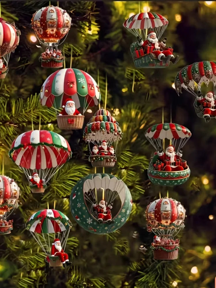 Zawieszki z Mikołajem 2D (20szt)