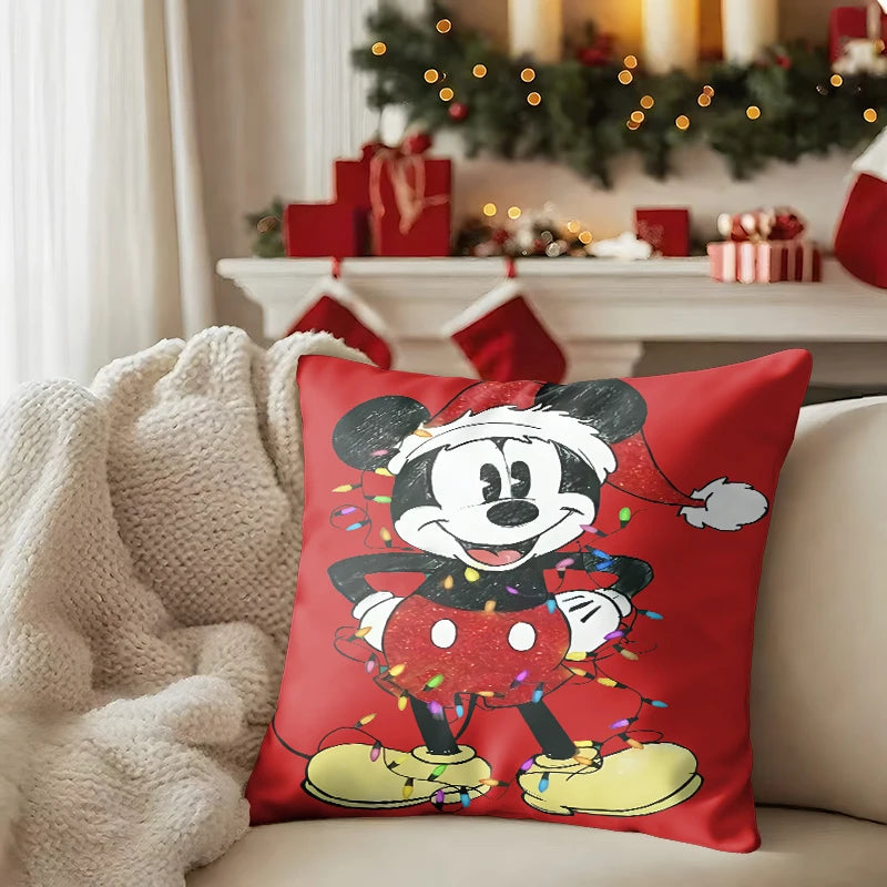 Świąteczne poszewki na poduszki Mickey Mouse