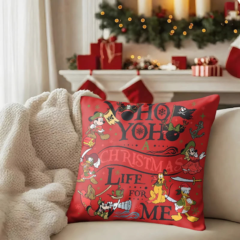 Świąteczne poszewki na poduszki Mickey Mouse