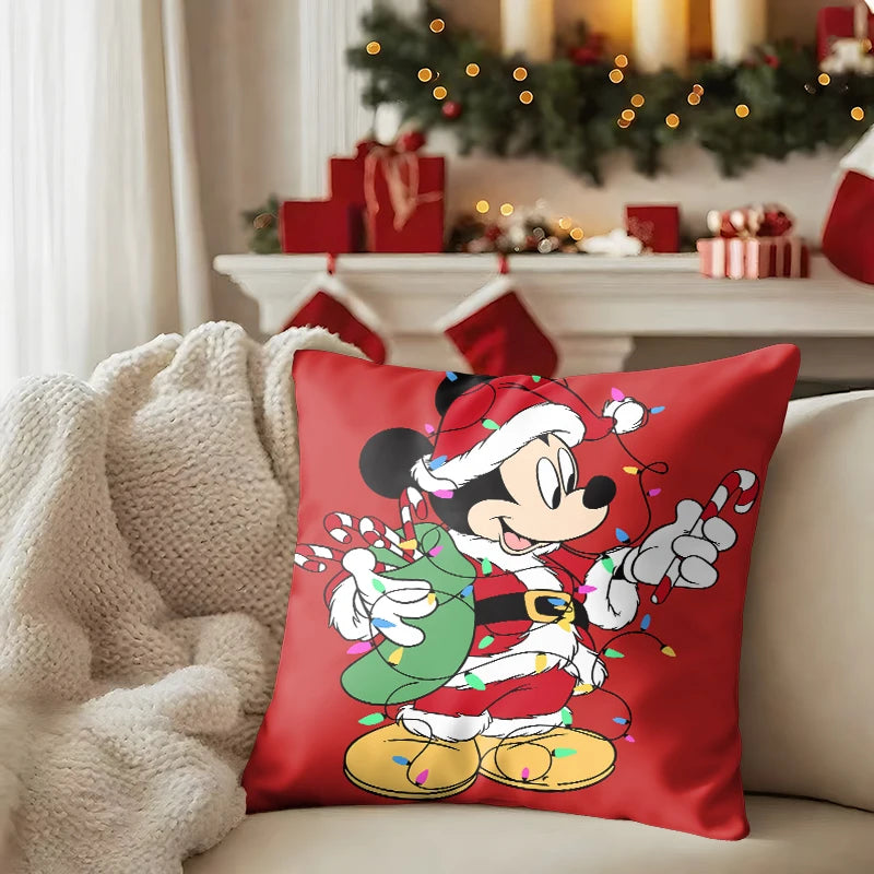 Świąteczne poszewki na poduszki Mickey Mouse