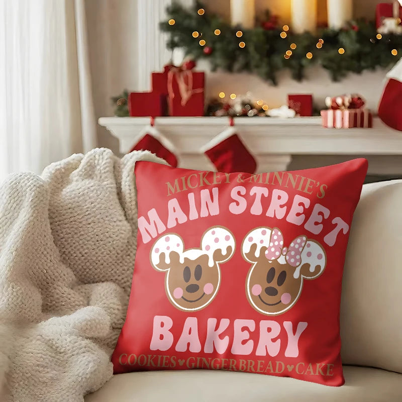 Świąteczne poszewki na poduszki Mickey Mouse