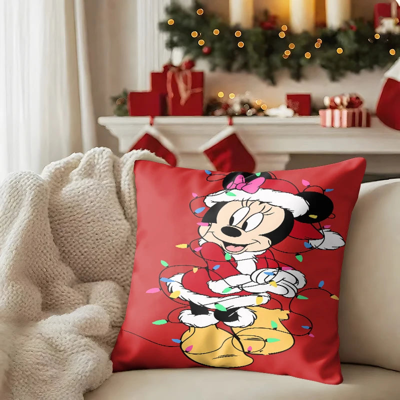 Świąteczne poszewki na poduszki Mickey Mouse